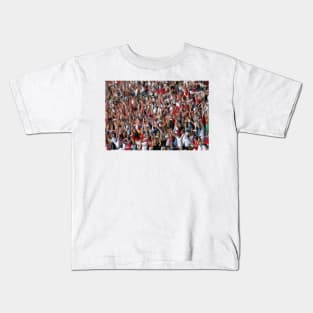 US Soccer Fans going Wild after a Goal Kids T-Shirt